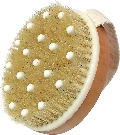 Dry Body Brush Natural Bristle Bath Brushbody Brush Lymphatic