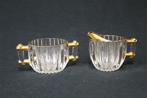 Vintage Jeannette Glass National Gold Accents Creamer And Etsy In 2022 Jeannette Creamer