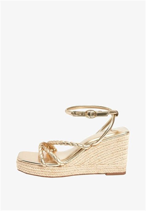 Next Forever Comfort® Square Toe Rope Wedges Sandalias De Cuña Golddorado Zalandoes