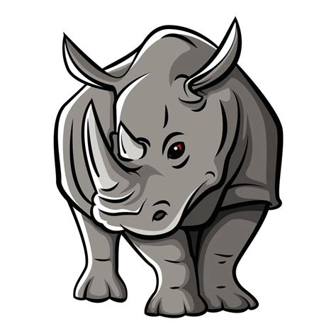 Rhinoceros Vector Illustration Design 15547699 Vector Art at Vecteezy