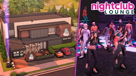 The Luxe Nightclub Lounge NO CC The Sims 4 Speed Build YouTube