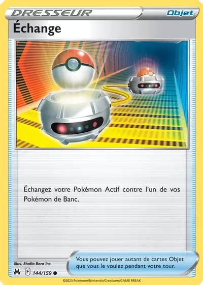 CRZ 144 159 Échange PkmCards fr