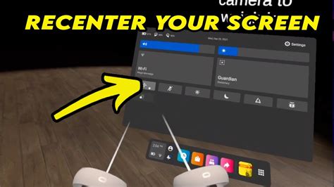 Oculus Quest 2 How To Reset Re Center Your Screen Position Youtube