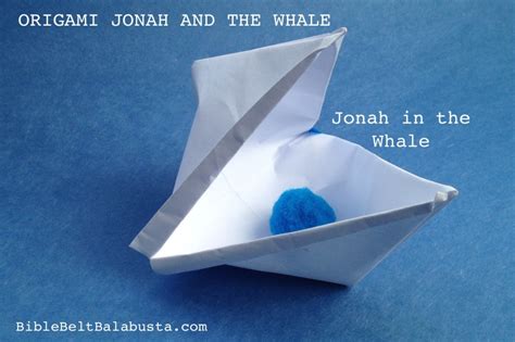 Jonah and the Whale (origami storytelling prop) | Bible Belt Balabusta