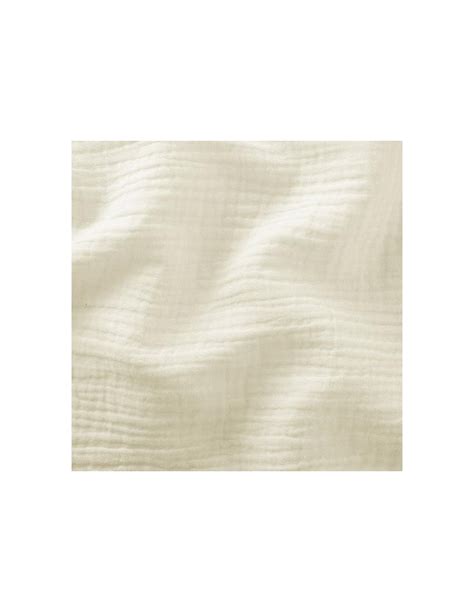 Tissu Double Gaze Blanc Cru Uni Coupon M Coudreetbroder