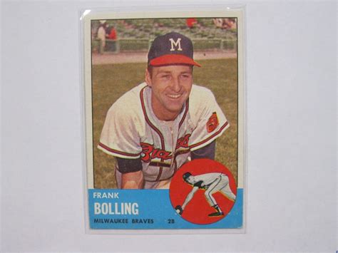 Frank Bolling Autographed Signed Baseball Card Ebay