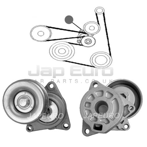 Nissan Elgrand Fan Belt Tensioner Idler Pulley E52 Te52 25i 2010 2016