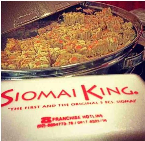 Menu at Siomai King, Tarlac City