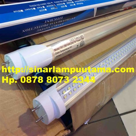 Lampu Tl Led Tube T8 120cm 18 Watt Bening 2 Baris Sinar Lampu Utama