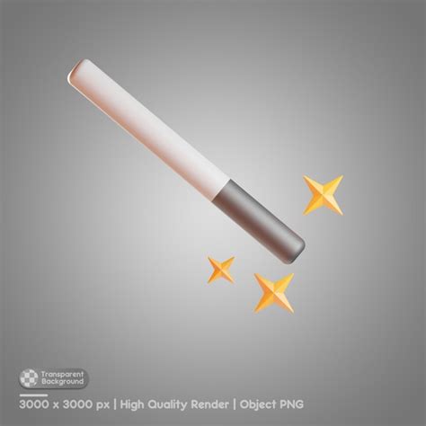 Premium Psd Magic Wand D Illustration