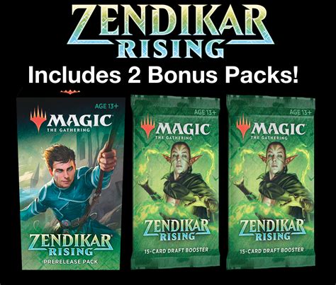 MTG Zendikar Rising Prerelease Kit Pack Pre-order Magic the Gathering ...