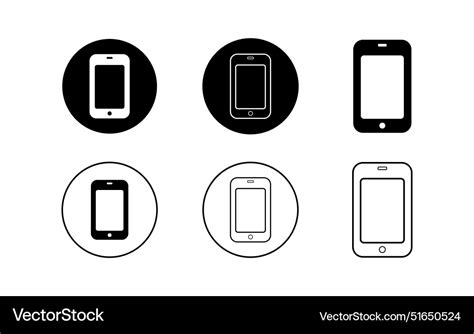 Cell Phone Icon Royalty Free Vector Image Vectorstock