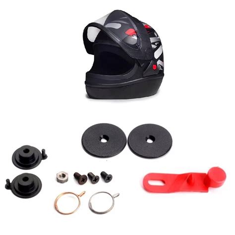 Kit Reparo Suporte Viseira Capacete Taurus San Marino Polivisor