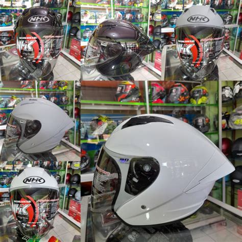 Jual Helm NHK N1 Max Solid Visor Light Smoke Shopee Indonesia