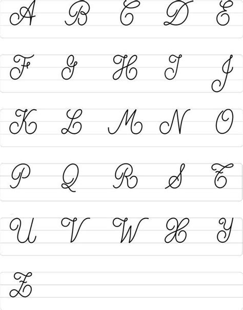 Pin By Micaela On Letras Cursivas In Hand Lettering Worksheet