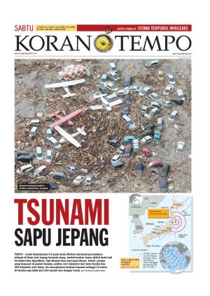 Tsunami Sapu Jepang Datatempo