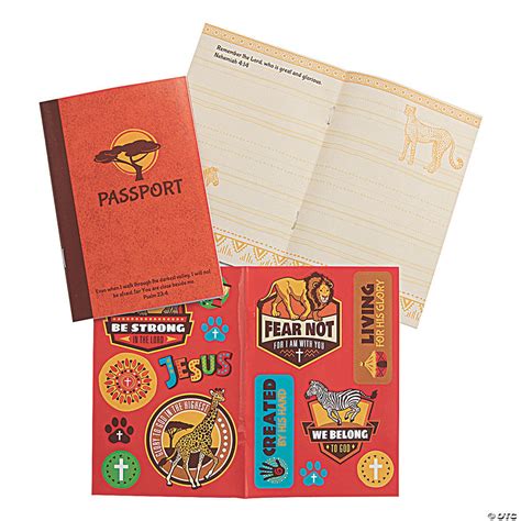 African Safari Vbs Passport Sticker Books Oriental Trading