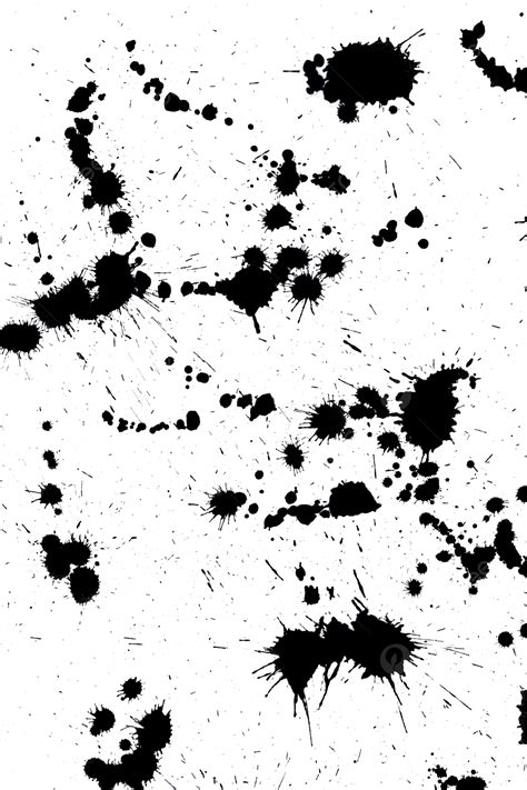 Black Drop Ink Splatter Splash Creativity Set Art Photo Background And