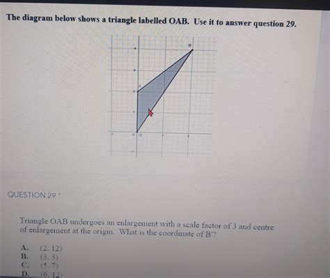 Solved The Diagram Below Shows A Triangle Labelled Oab Use It To