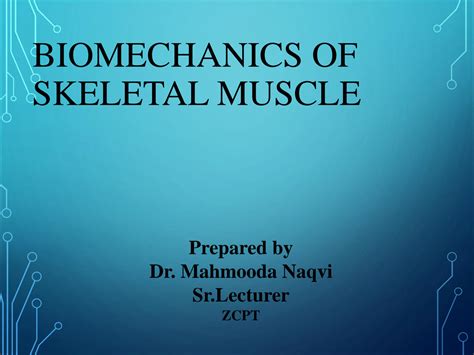 SOLUTION Biomechanics Of Sk Muscle 1 Studypool