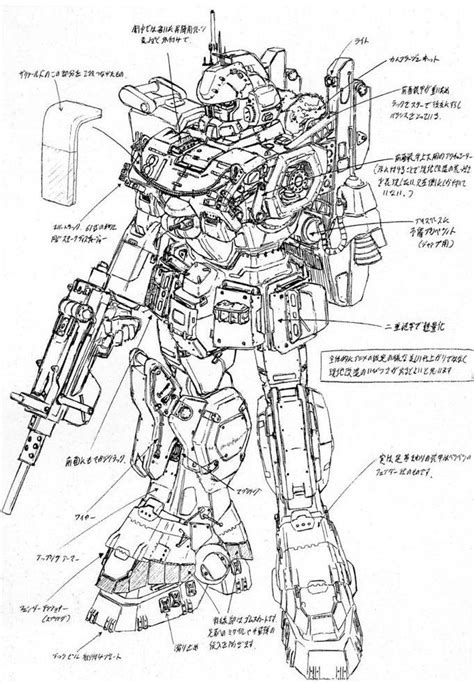 Gundam Blueprint Mechs Pinterest