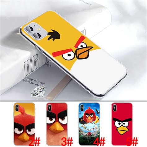 เคสโทรศัพท์แบบใส Tpu ลาย Angry Birds น่ารักสําหรับ Iphone Xs Max Xr X