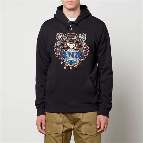 Kenzo Tiger Embroidered Appliquéd Cotton Jersey Hoodie Xs Coggles