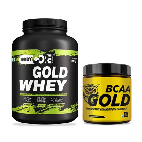 BCS Gold Whey Green 2kg BCS BCAA Gold 180g Body Core Science