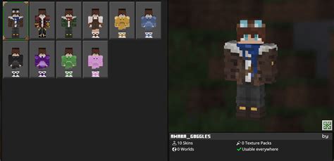 Amara S Wardrobe Skin Pack MCDL Minecraft Addons