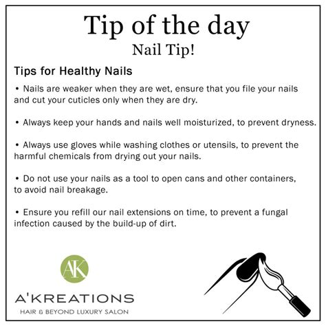 Tips For Healthy Nails - A’Kreations Hair & Beyond Luxury Salon