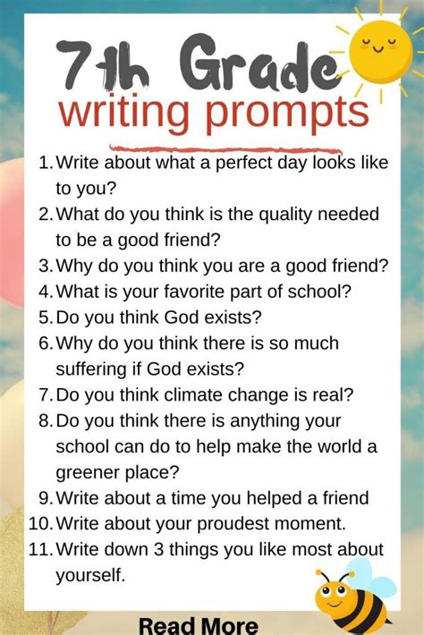 Essay Prompts For Th Grade