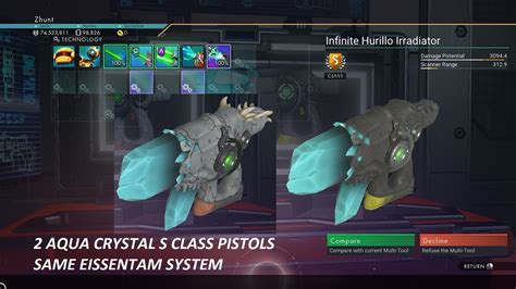 No Man S Sky S Class Aqua Crystal Alien Pistol Multitools Same