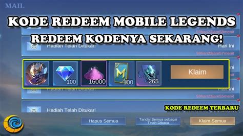 BONGKAR KODE REDEEM MLBB TERBARU HARI INI KODE REDEEM ML HARI INI 23