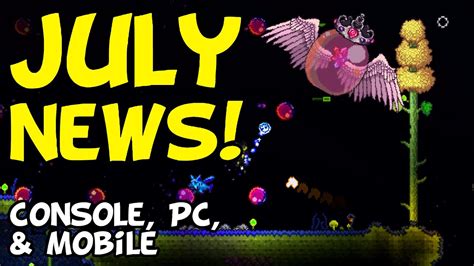 Terraria July News Console Release Update PS4, XBox, Switch, PC, Mobile ...