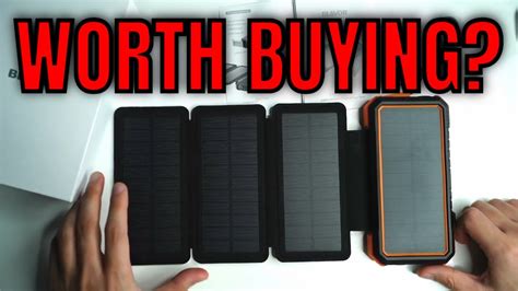 Best Solar Charger Power Bank Blavor Pn W12 Pro Review Youtube