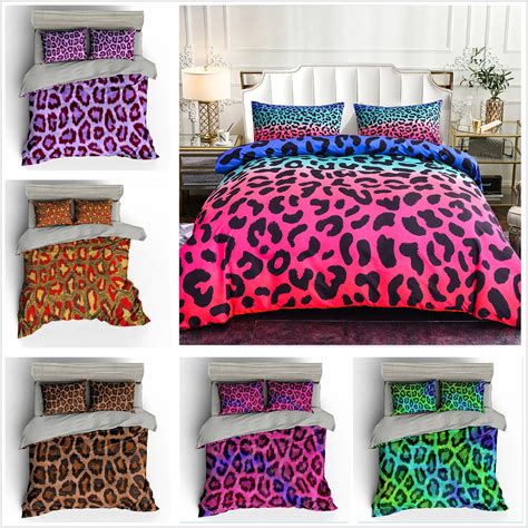 Sexy Leopard Print 3d Bedding Set Duvet Cover Set Bedclothes Queen