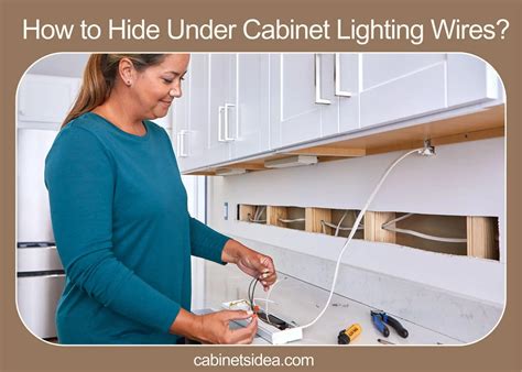 hide  cabinet lighting wires