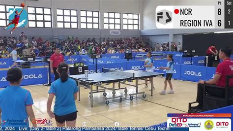 PALARONG PAMBANSA 2024 TABLE TENNIS TABLE 2 SEMI FINALS ELEM GIRLS