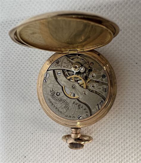 1899 Hampden Dueber Grand Pocket Watch Full Hunter 12S 17J Runs 14k