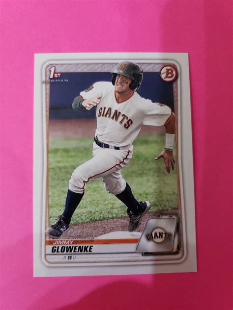 Jimmy Glowenke 2020 Bowman Draft BD 35 Paper Base Giants Quantity EBay