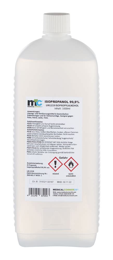 Mc X Ml Isopropanol Isopropylalkohol Cleaner Propanol