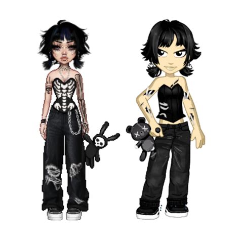 Everskies X Woozworld Gaming Clothes Virtual Fashion Gothic Clothes