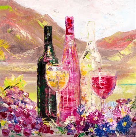 Wines The Taste Of Alt Emporda Natalia Shchipakina Paintings