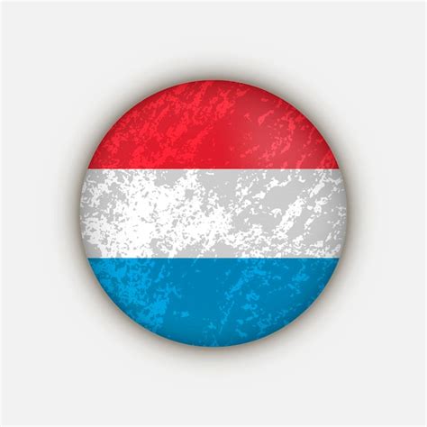 Pa S Luxemburgo Bandeira De Luxemburgo Ilustra O Vetorial Vetor Premium