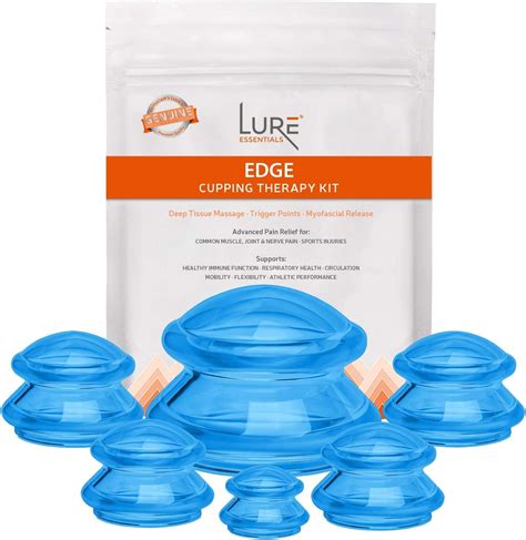 Edge Cupping Therapy Sets Silicone Vacuum Suction Cupping Cups