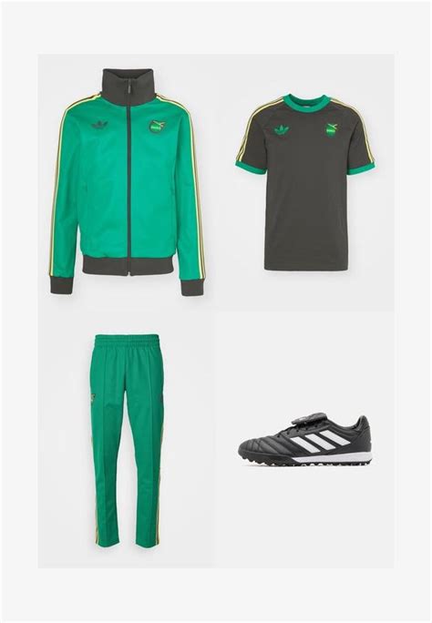 Adidas Originals Jamaica Jff Beckenbauer Track Landslagsklær Court Greengrønn Zalandono