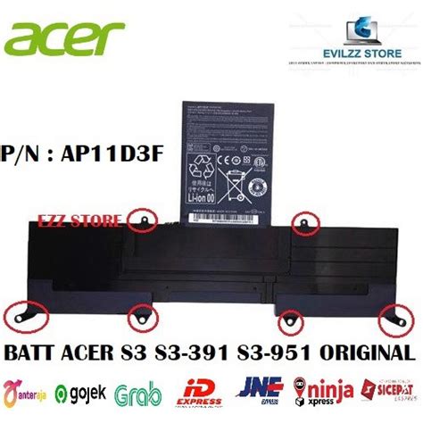 Jual Baterai Battery Batre Acer Aspire S S S Ms Ap D F