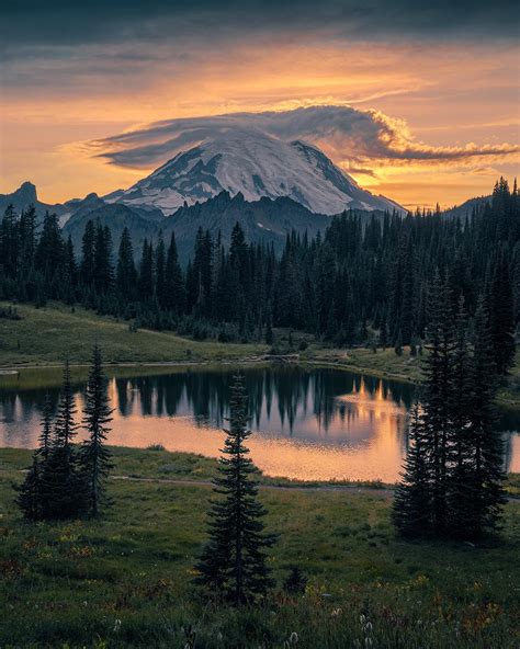 Mt Rainier Sunset At Tipsoo Lake Washington Oc 1080x1350 Ig