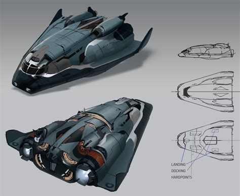 concept ships: Elite Dangerous concept art by Badger | Space ship ...