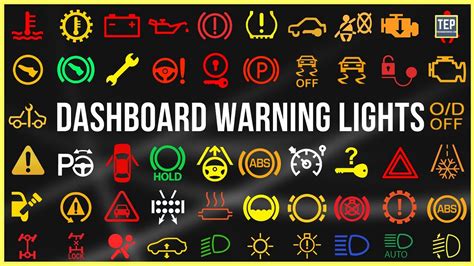 Car Dashboard Symbol Guide — Meanings Of Warning Lights Indicators And